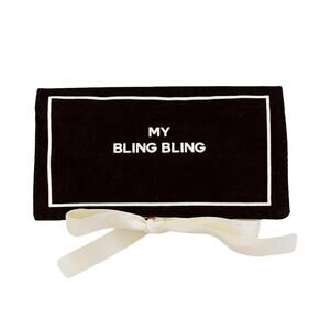 Travel Jewelry Case Black Portable Organizer for Necklaces Earrings Rings